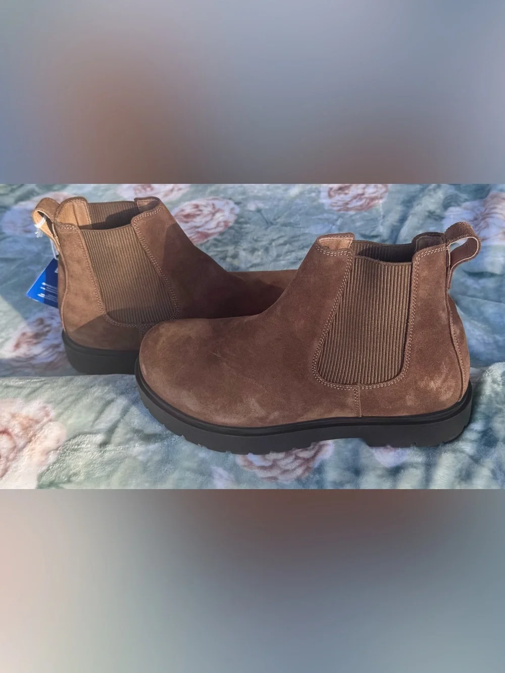 NWT Birkenstock Highwood Brown Suede Chelsea Boots EU 41 Narrow